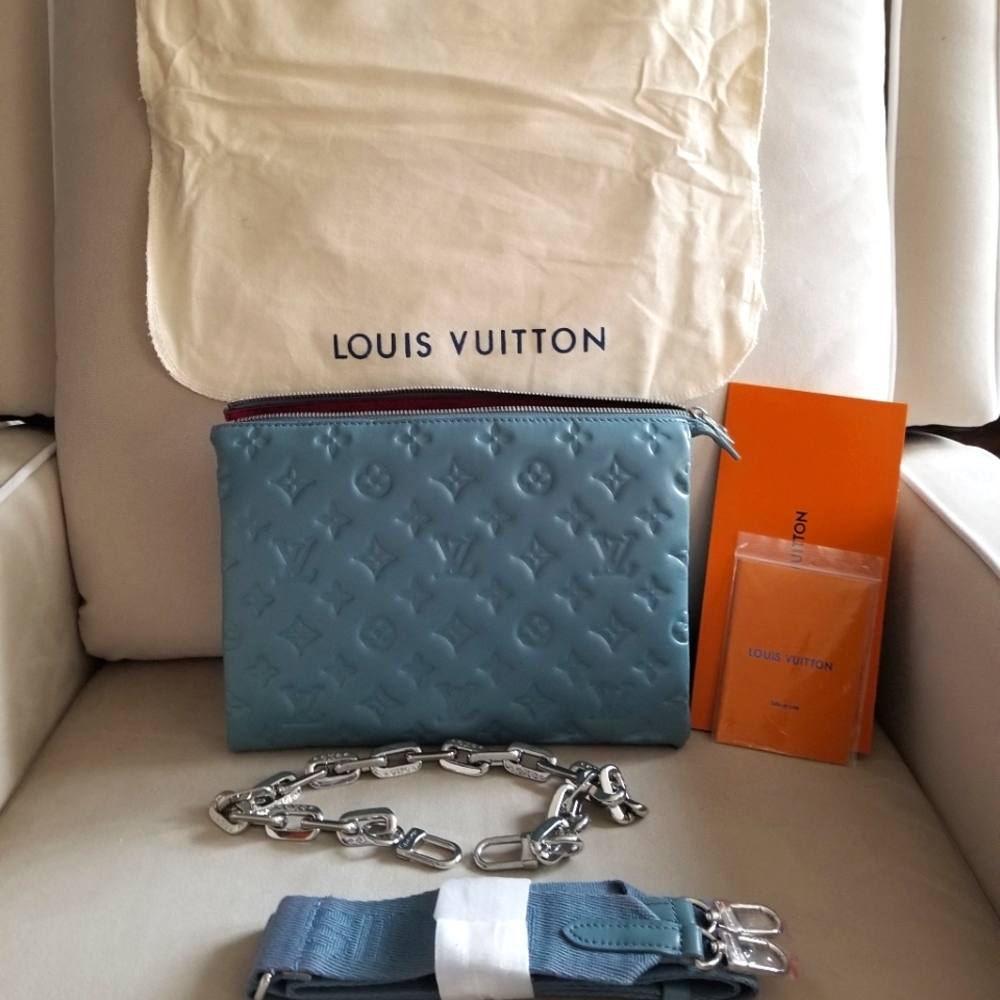 Glacier Blue Coussin LV Crossbody